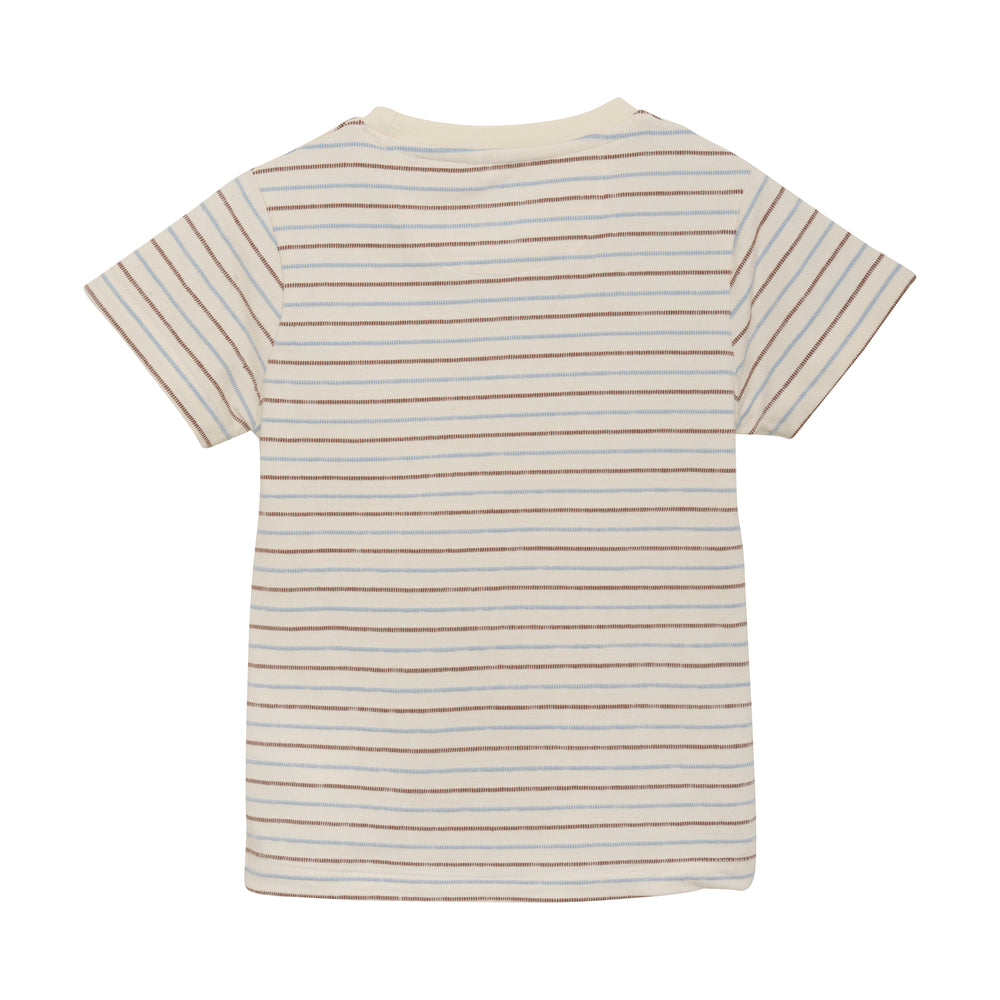 En Fant T-shirt SS Stripe - Eggnog - Torgunns Barneklær AS