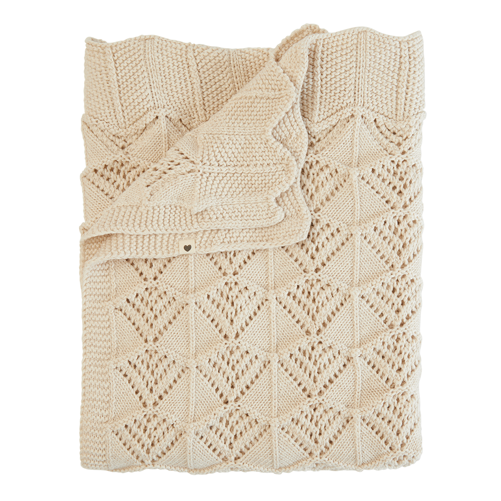 BIBS Knitted Blanket Wavy | Ivory - Torgunns Barneklær AS