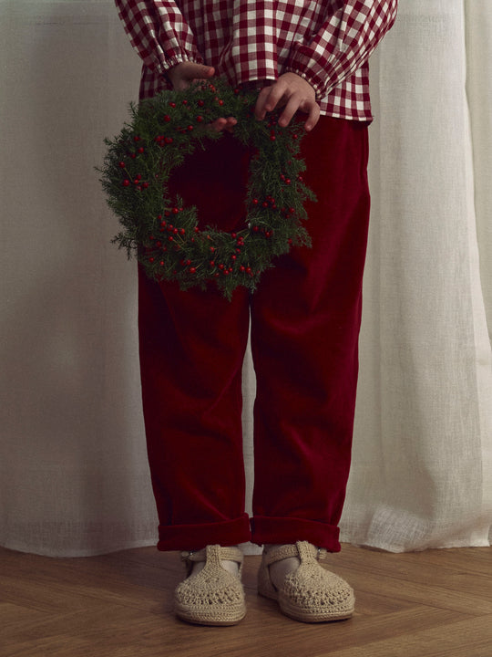 Lil' Atelier Mini SAGA SAG LOOSE PANT - Red Dahlia