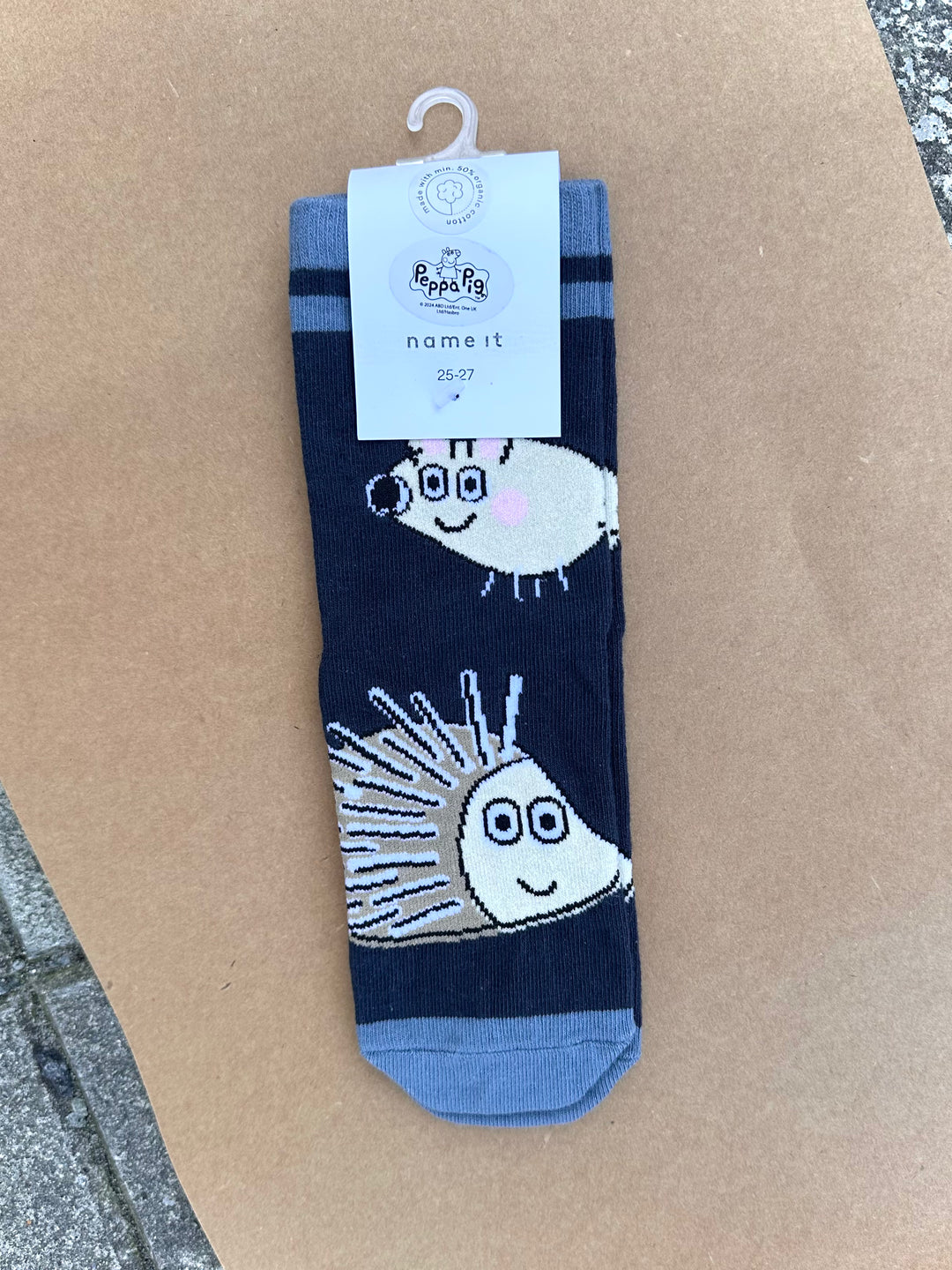 name it mini ORLA PEPPA SOCK - Flint Stone - Torgunns Barneklær AS