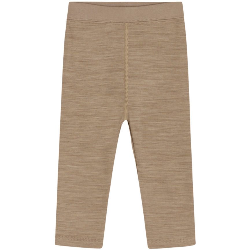 Hust & Claire Wool/Bamboo | LAKI Leggings - Biscuit melange - Torgunns Barneklær AS