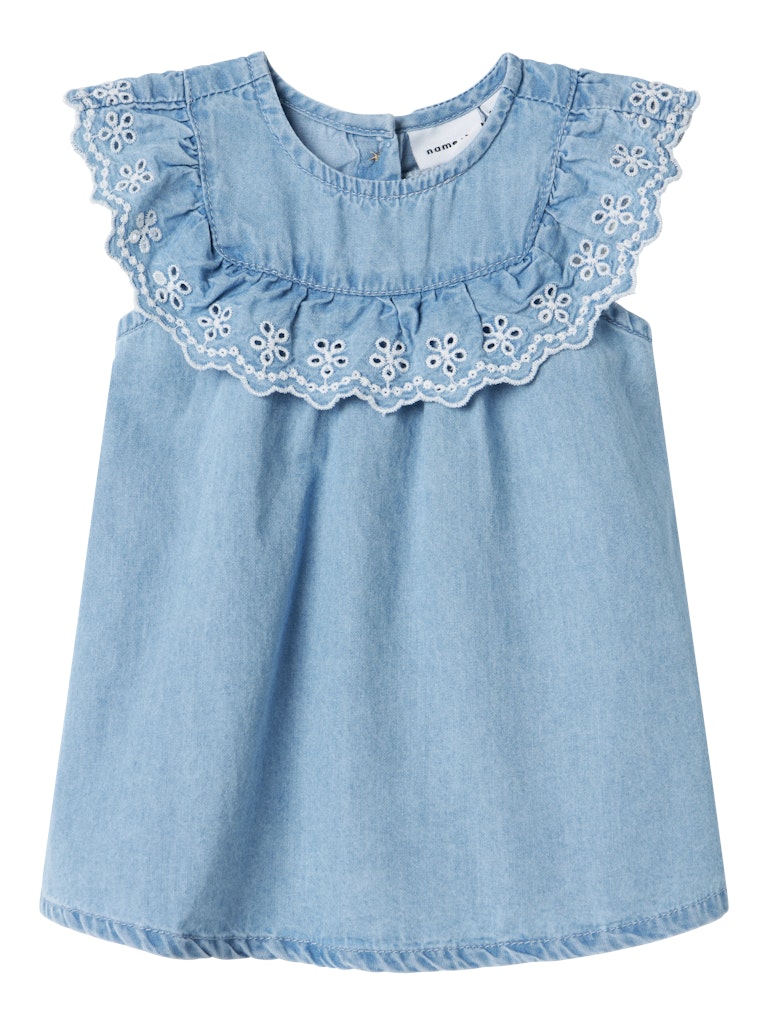 name it mini HERA DENIM DRESS - Light Blue Denim