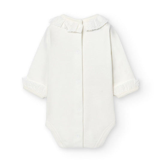 babidu | Body m/Blonder - Offwhite | Torgunns Barneklær AS