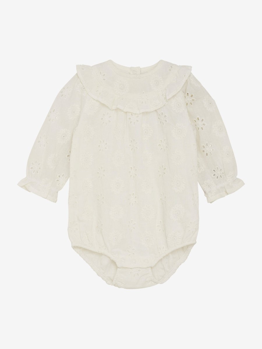 En Fant | Romper LS Woven - Egret | Torgunns Barneklær AS