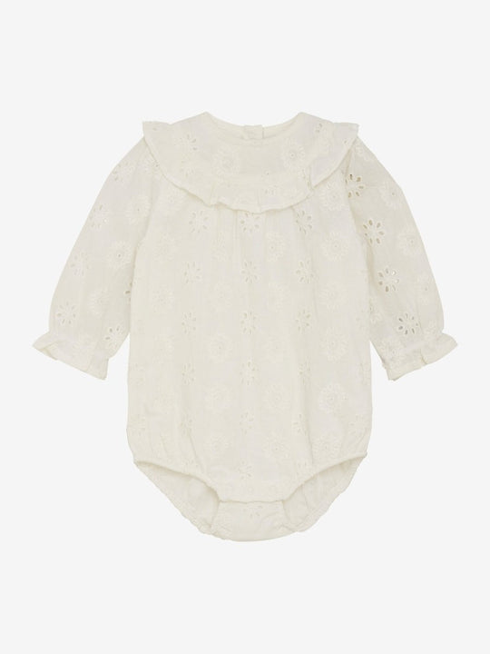 En Fant | Romper LS Woven - Egret | Torgunns Barneklær AS