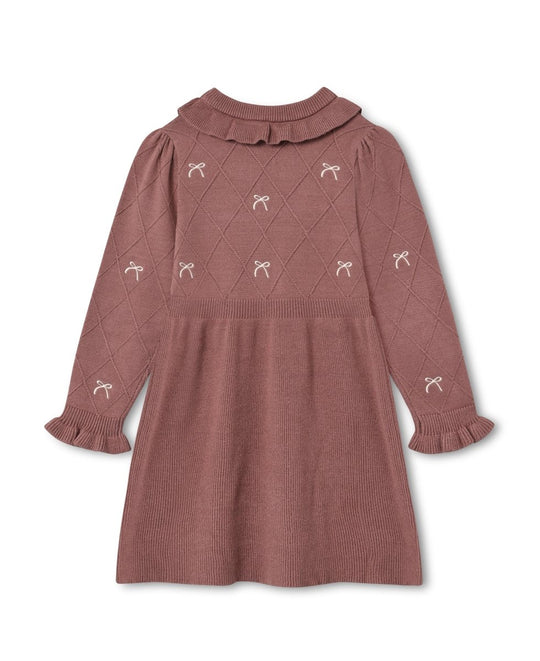 Fliink | Alon Bow Dress - Ash Rose | Torgunns Barneklær AS
