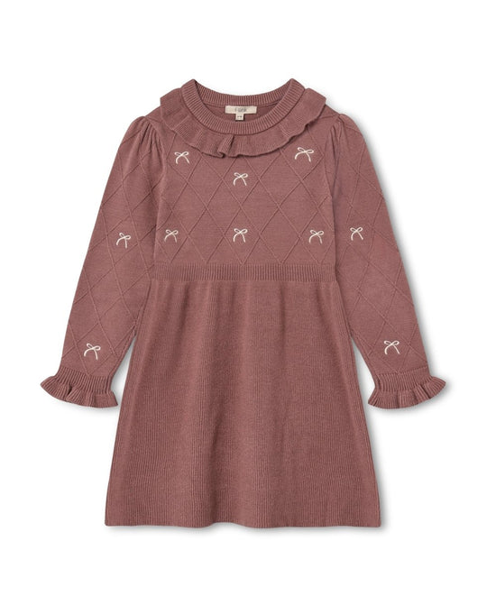 Fliink | Alon Bow Dress - Ash Rose | Torgunns Barneklær AS