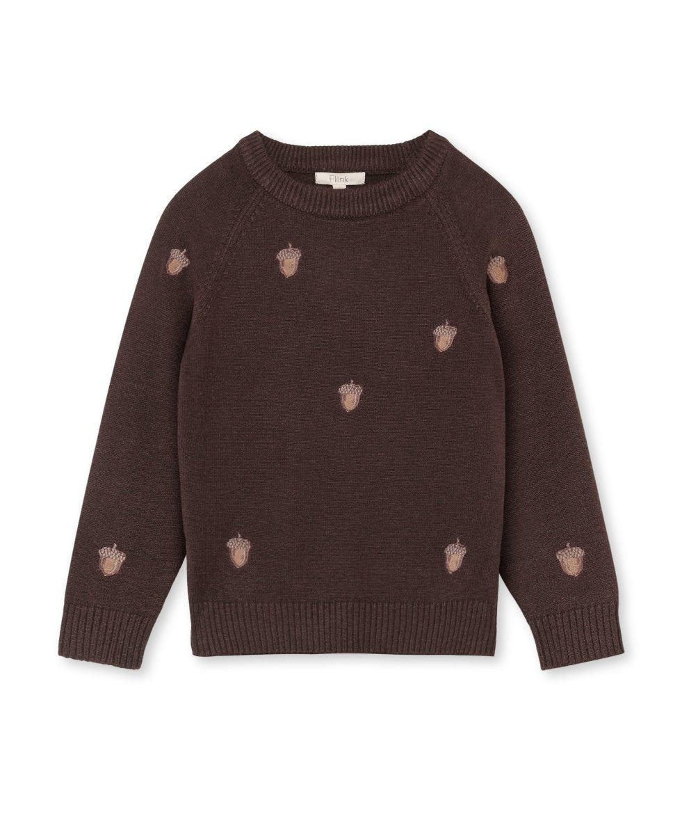 Fliink | BENNA Acorn Pullover - Coffee Bean | Torgunns Barneklær AS