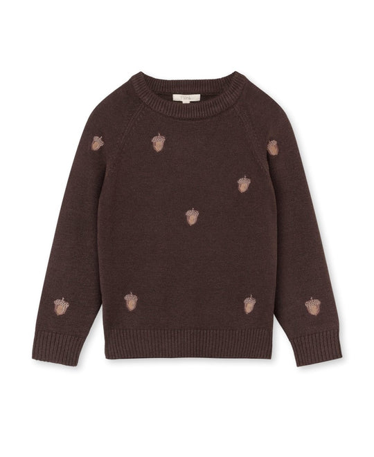Fliink | BENNA Acorn Pullover - Coffee Bean | Torgunns Barneklær AS