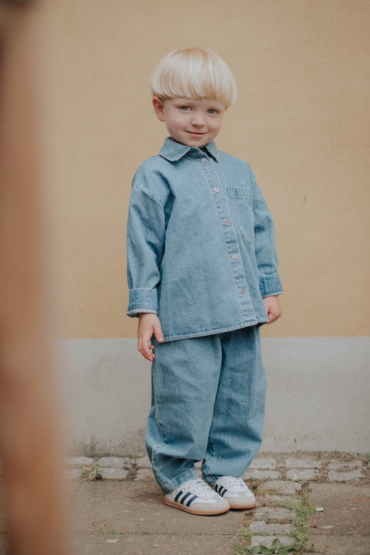 FLIINK Don LS Shirts - Light Denim Blue | Torgunns Barneklær AS