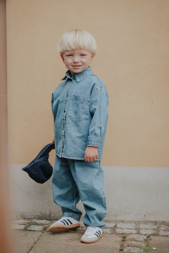 FLIINK Don LS Shirts - Light Denim Blue | Torgunns Barneklær AS