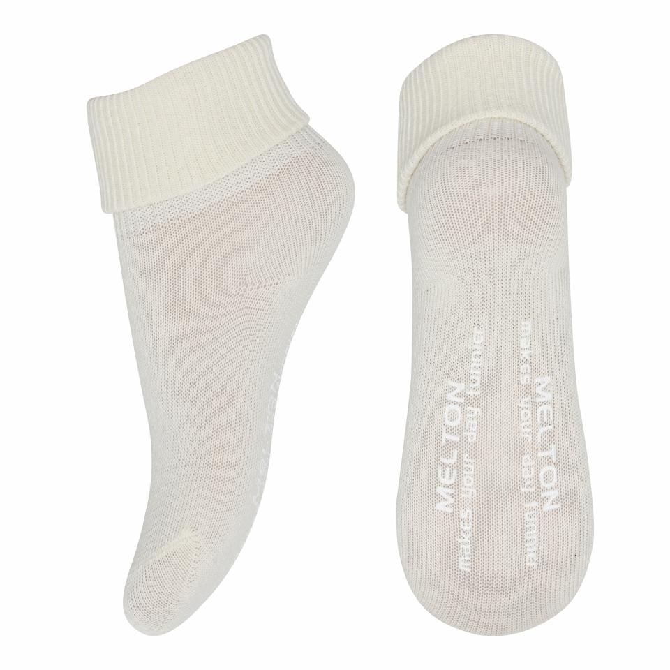 MELTON Antiskli sokker - Bomull - Offwhite - Torgunns Barneklær AS