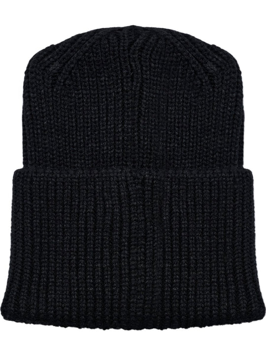 hummel hmlJR HEAVY RIB KNIT BEANIE - BLACK | Torgunns Barneklær AS