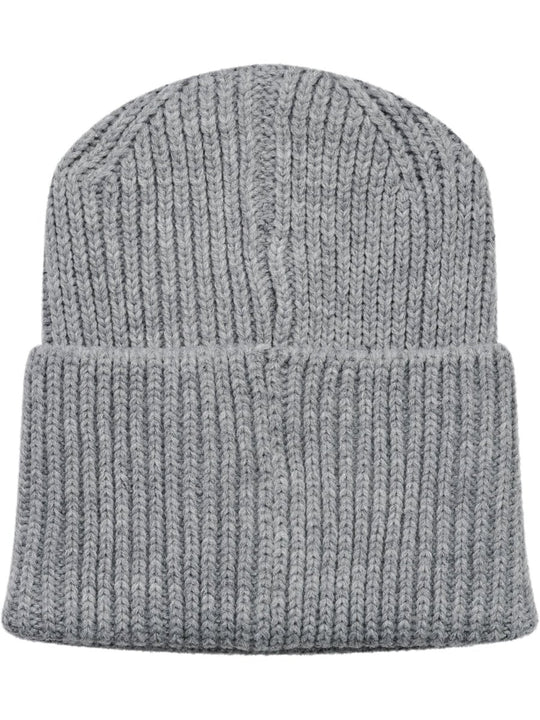 hummel hmlJR HEAVY RIB KNIT BEANIE - GREY MELANGE | Torgunns Barneklær AS