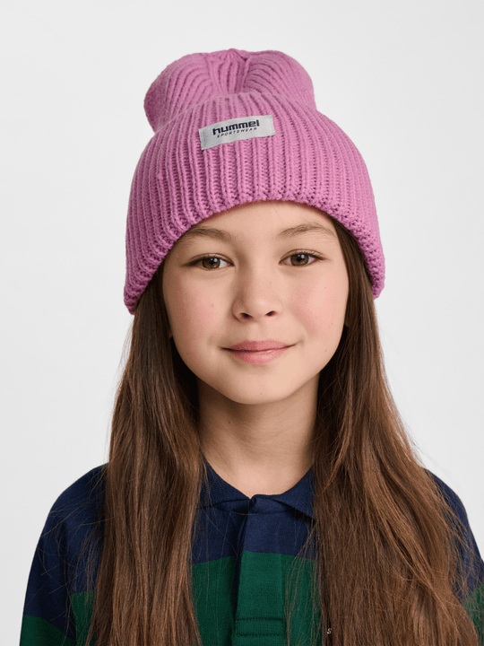 hummel hmlJR HEAVY RIB KNIT BEANIE - POLIGNAC | Torgunns Barneklær AS