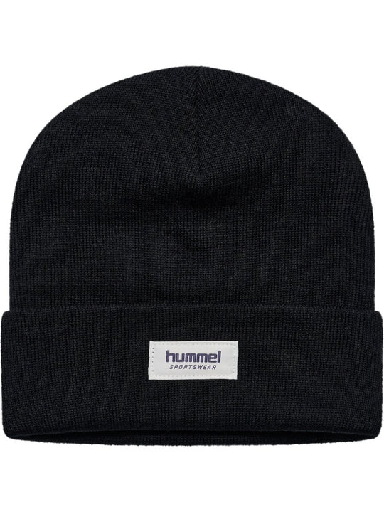 hummel hmlJR KNIT BEANIE - BLACK | Torgunns Barneklær AS