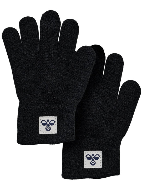 hummel hmlJR KNIT GLOVES 2 - PACK - BLACK | Torgunns Barneklær AS