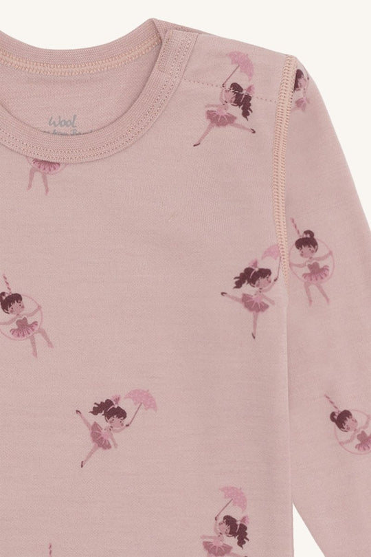 Hust & Claire | Ull/Bambus Body | Baloo Line Dancer - Adobe Rose | Torgunns Barneklær AS