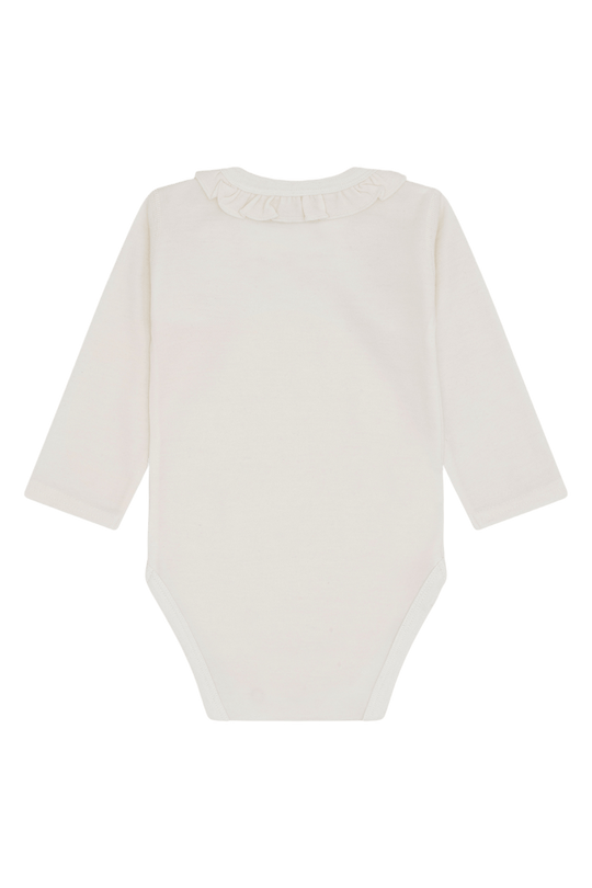 Hust & Claire | Ull/Bambus Body m/Rysjekrage | Barbara - Ivory | Torgunns Barneklær AS