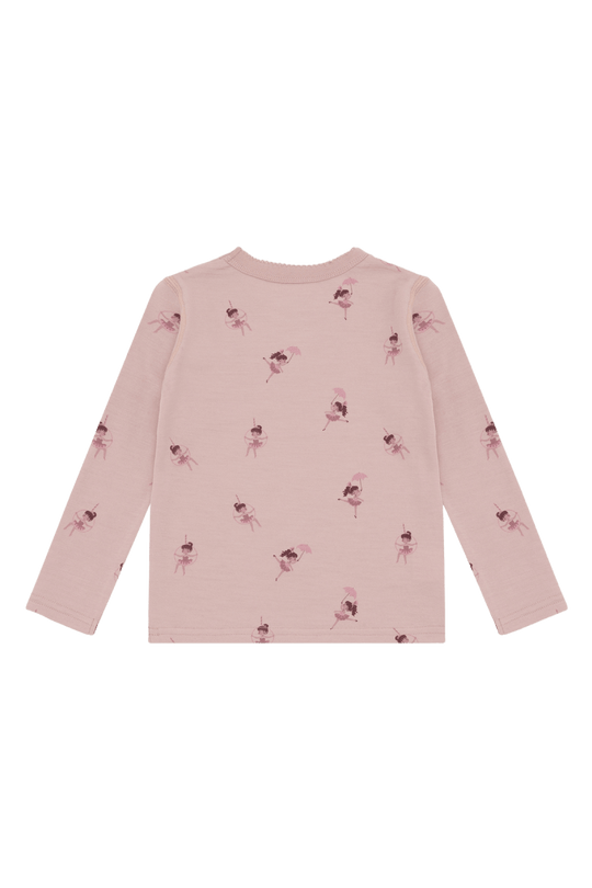 Hust & Claire | Ull/Bambus Genser | Abba Line dancer - Adobe Rose | Torgunns Barneklær AS