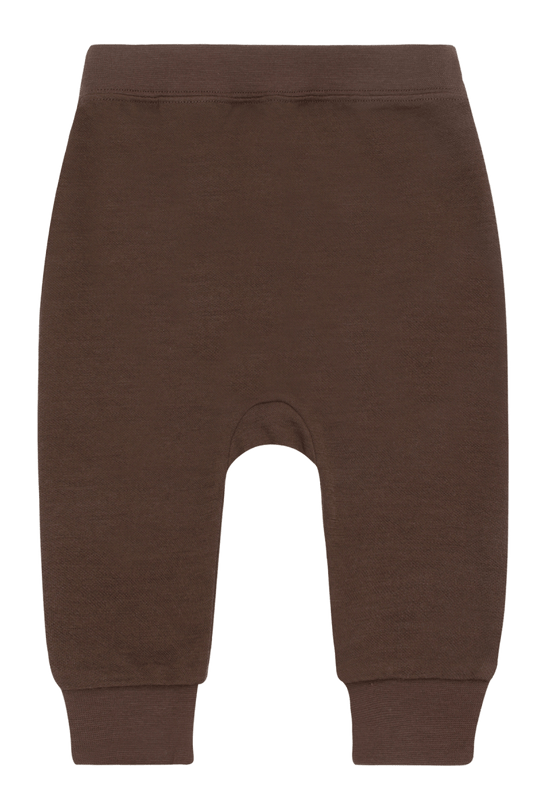 Hust & Claire | Ull/Bambus Joggebukse | Gaby - Brown stone | Torgunns Barneklær AS