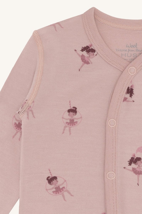 Hust & Claire | Ull/Bambus Pysjamas | Manu Line Dancer - Adobe Rose | Torgunns Barneklær AS