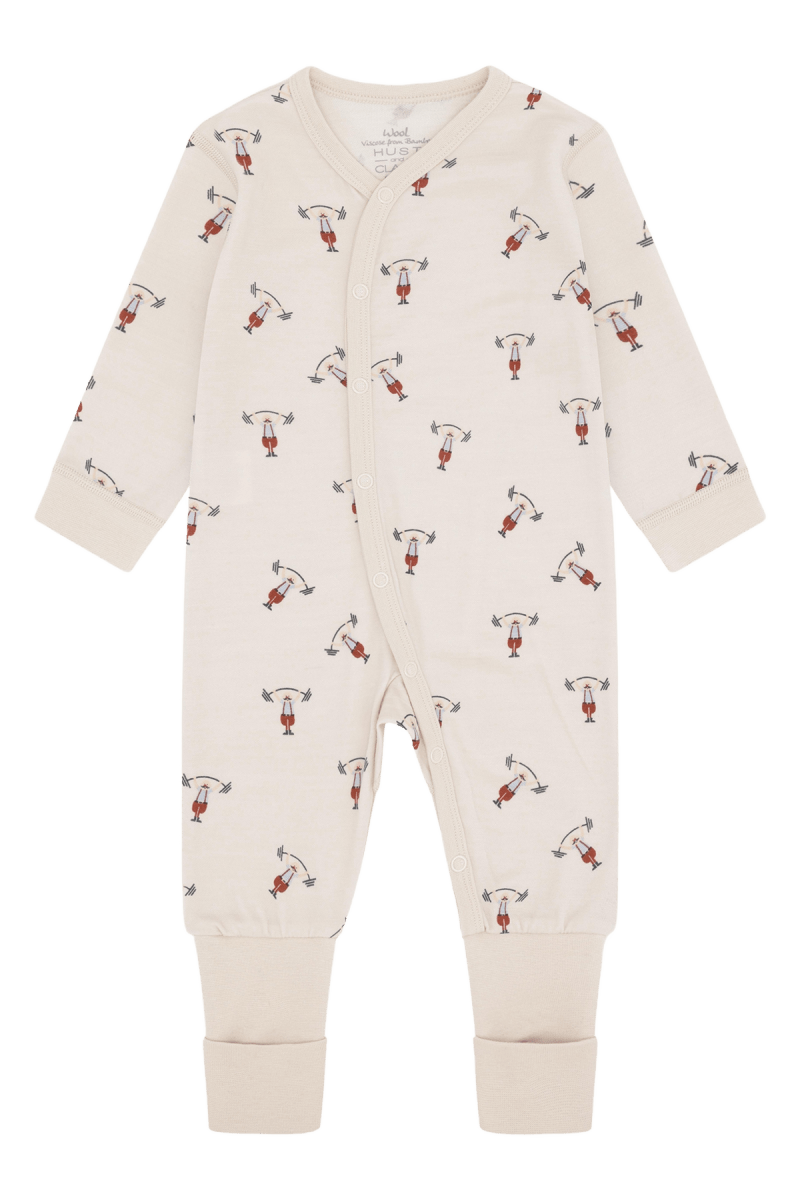 Hust & Claire | Ull/Bambus Pysjamas | Manu Strong Man - French Oak | Torgunns Barneklær AS