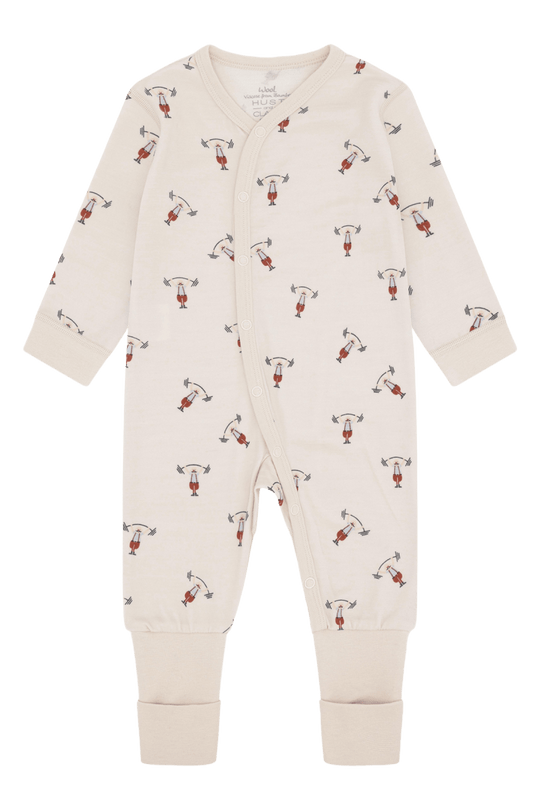 Hust & Claire | Ull/Bambus Pysjamas | Manu Strong Man - French Oak | Torgunns Barneklær AS