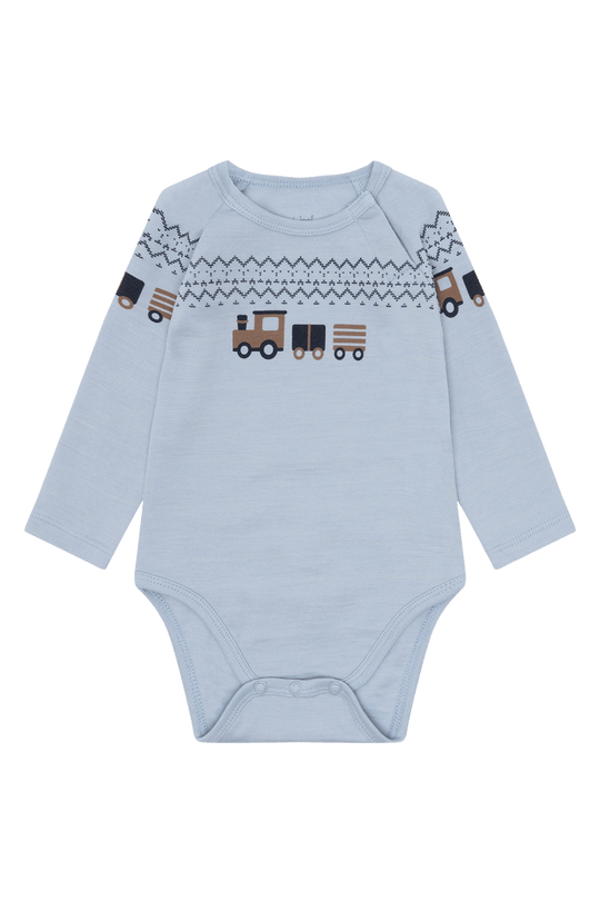 Hust & Claire | Ullbody | Bo Train - Baby Blue | Torgunns Barneklær AS