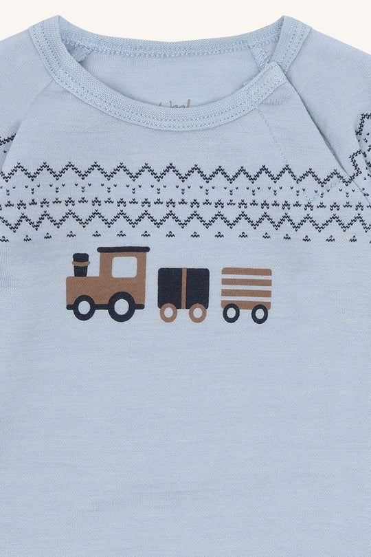 Hust & Claire | Ullbody | Bo Train - Baby Blue | Torgunns Barneklær AS