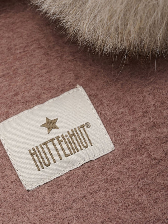 HUTTELiHUT | Balaclava Wool Alpaca Pompoms - Burlwood | Torgunns Barneklær AS