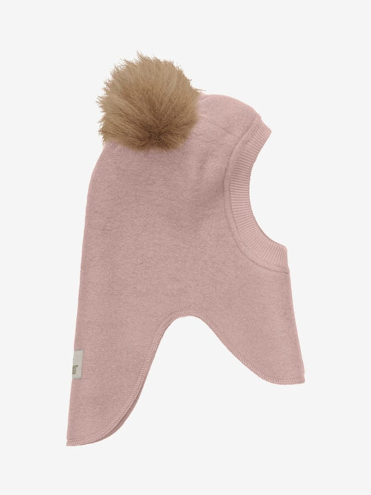 HUTTELiHUT | Balaclava Wool Alpaca Pompoms - Fawn | Torgunns Barneklær AS