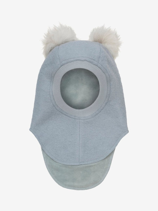 HUTTELiHUT | Balaclava Wool Alpaca Pompoms - Quarry | Torgunns Barneklær AS