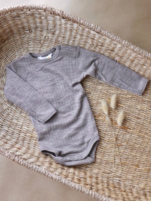 JOHA Ull | Body Ribb - Sesame Melange | Torgunns Barneklær AS