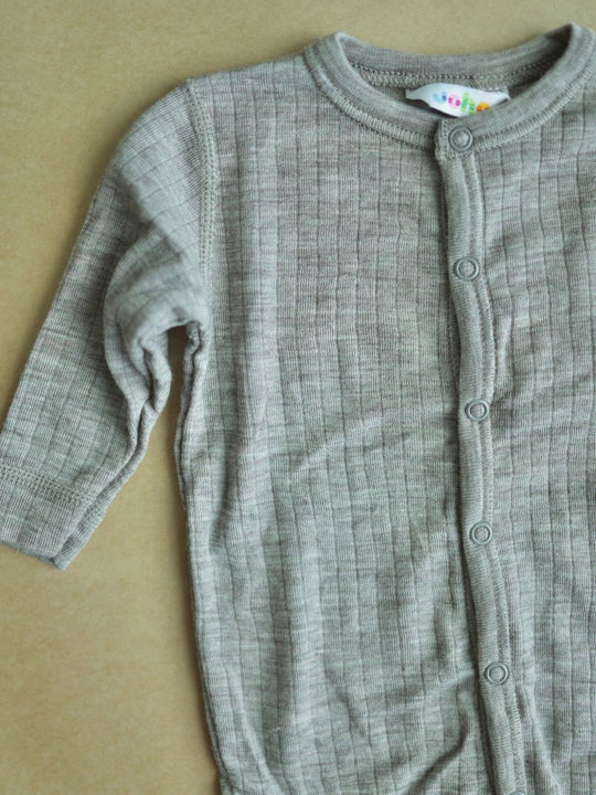 Joha Ull | Heldress m/Tryllefot - Sesame Melange | Torgunns Barneklær AS