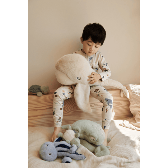 LIEWOOD Berman Whale Teddy - Mist | Torgunns Barneklær AS