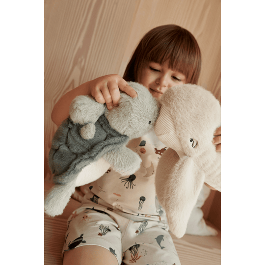 LIEWOOD Berman Whale Teddy - Mist | Torgunns Barneklær AS