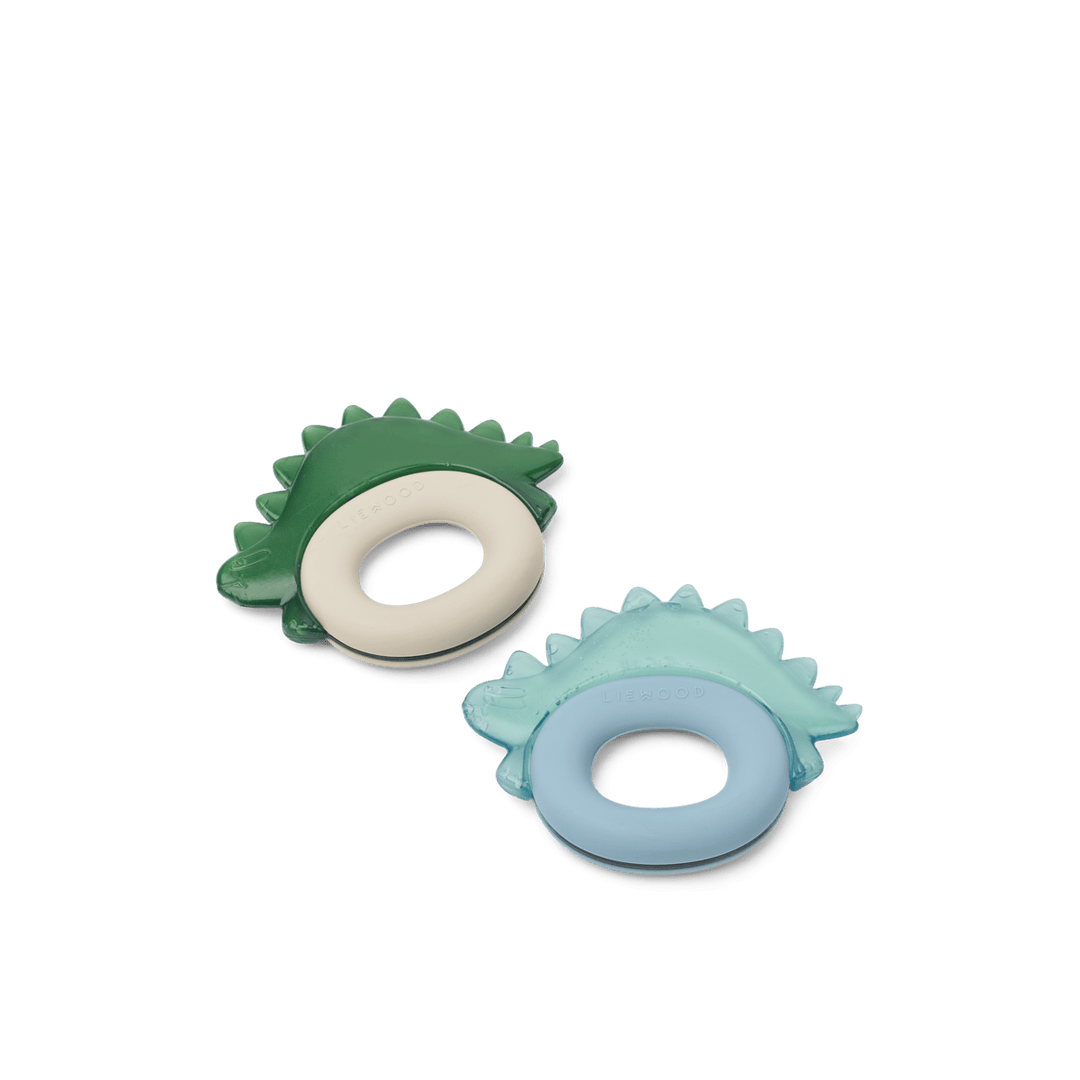 LIEWOOD Rita Dino Cooling Teether 2 pk - Blue fog | Torgunns Barneklær AS