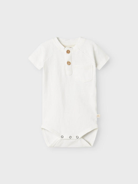 Lil' Atelier BABY DOLAN JOE SS BODY - Coconut Milk | Torgunns Barneklær AS