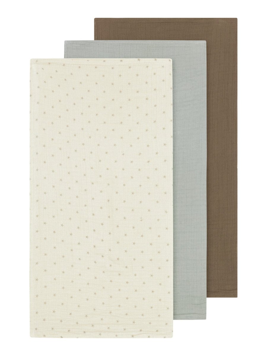 Lil' Atelier Baby FERGIE 3 PK NAPPIES - Turtledove | PIGEON/SEPIA TINT | Torgunns Barneklær AS