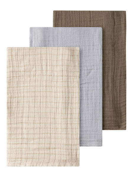 Lil' Atelier Baby FERGIE 3 PK NAPPIES - Vapor Blue | Torgunns Barneklær AS