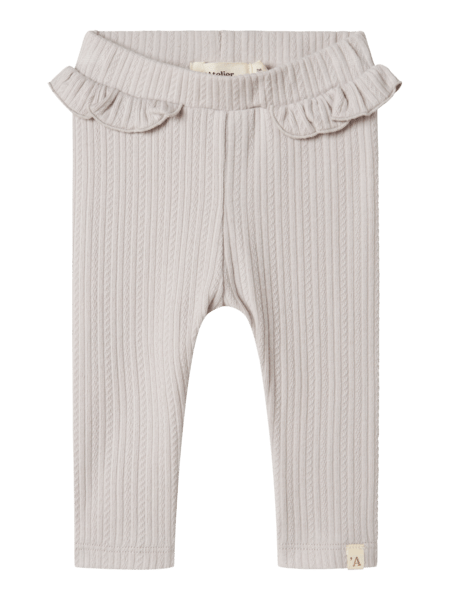 Lil' Atelier Baby FLEURA SLIM LEGGING - Vapor Blue | Torgunns Barneklær AS