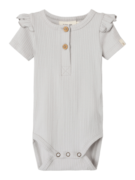 Lil' Atelier Baby FLEURA SS SLIM BODY - Vapor Blue | Torgunns Barneklær AS