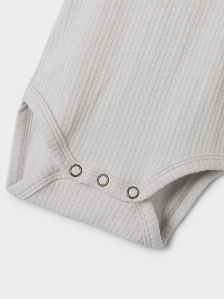 Lil' Atelier Baby FLEURA SS SLIM BODY - Vapor Blue | Torgunns Barneklær AS