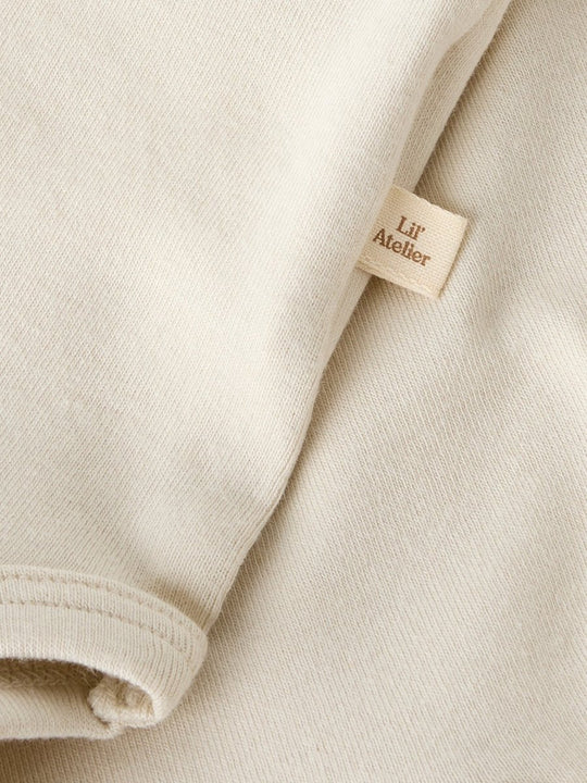 Lil' Atelier Baby FUNDO LUP LS BODY - Turtledove | Torgunns Barneklær AS