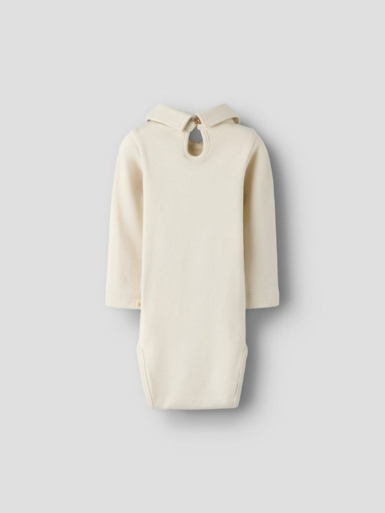 Lil' Atelier Baby FUNDO LUP LS BODY - Turtledove | Torgunns Barneklær AS