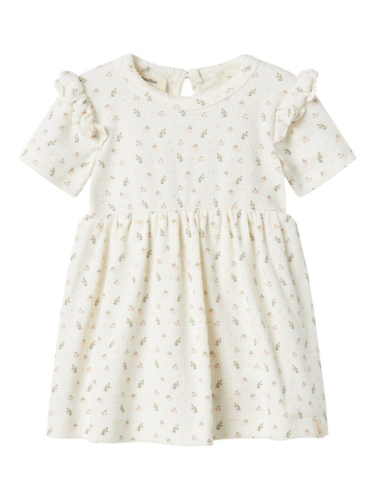 Lil' Atelier Baby GAGO KEF SS BODY DRESS - Coconut Milk | Torgunns Barneklær AS