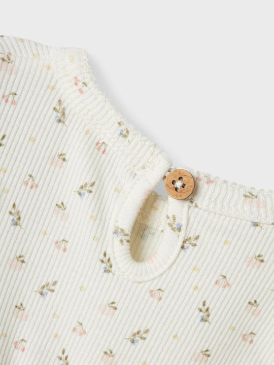 Lil' Atelier Baby GAGO KEF SS BODY DRESS - Coconut Milk | Torgunns Barneklær AS