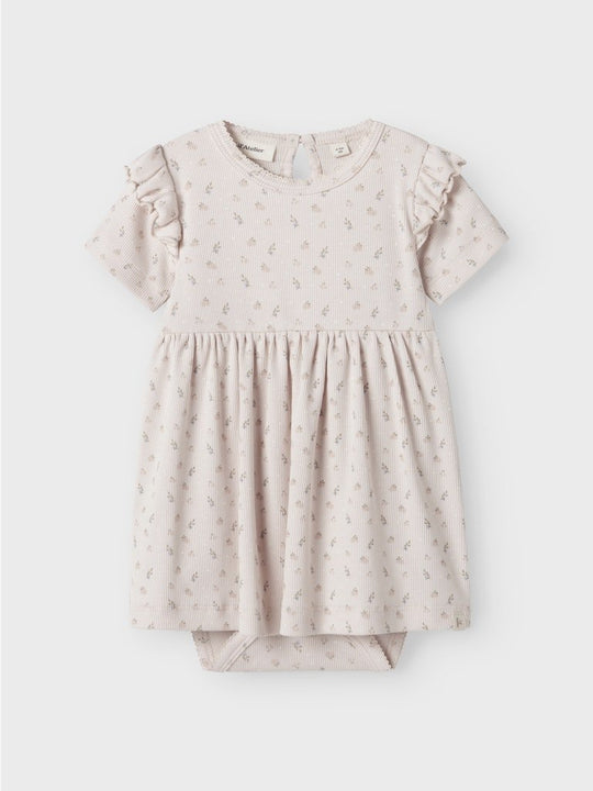 Lil' Atelier Baby GAGO KEF SS BODY DRESS - Peach Blush | Torgunns Barneklær AS