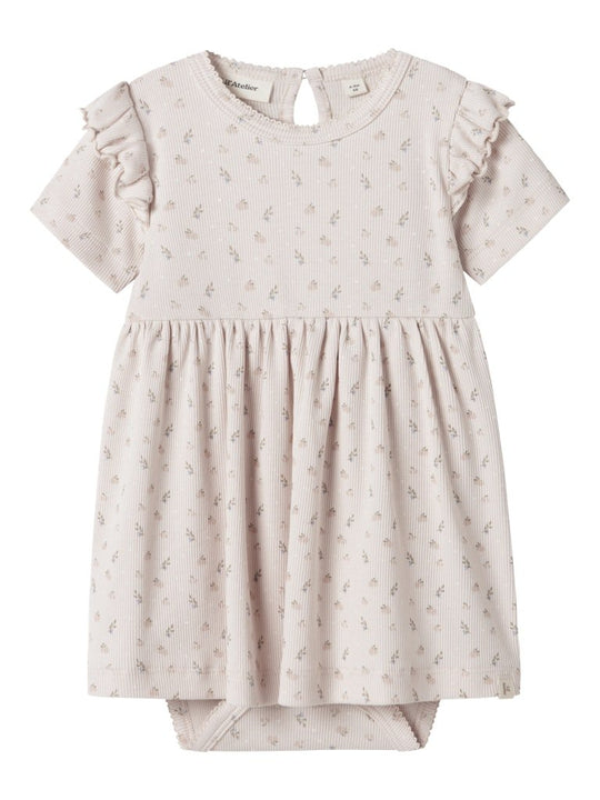 Lil' Atelier Baby GAGO KEF SS BODY DRESS - Peach Blush | Torgunns Barneklær AS